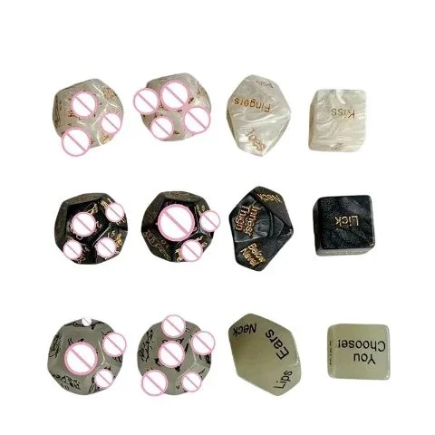 24 Sides Adult Love Dice Roleplay Toy 4PCS Sex Position Dice for Couple Naughty Game
