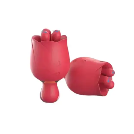 High-quality Wearable Rose Vibrator IPX7 Waterproof USB Rechargeable 10 Frequencies 40dB Noise Latex Clitoris Stimulator Nipple