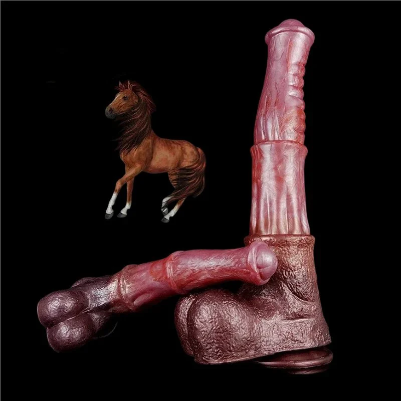 Newest Color Big Horse Dildo Custom Realistic Long Horse Penis with Suction Cup