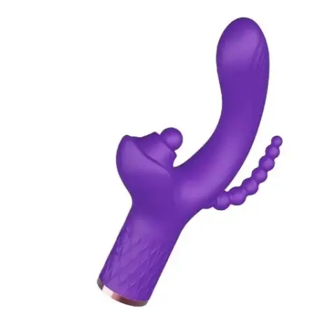 Gelance USB Charging Female Masturbation Vibrator Stick G-Spot & Clitoral Sucking Pat Snap Massage Sucker Dildo V