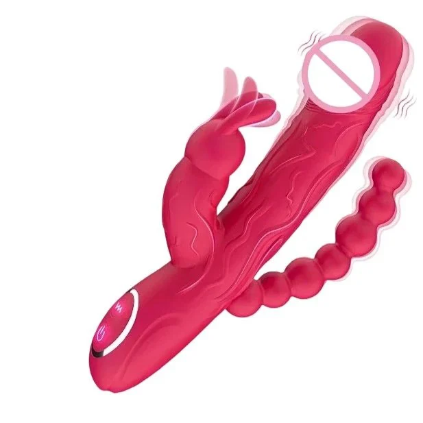 Rabbit G-Spot Dildo Vibrator for Women-10 Vibration Modes Clitoral Vaginal Stimulation Silicone Nipple Stimulator USB