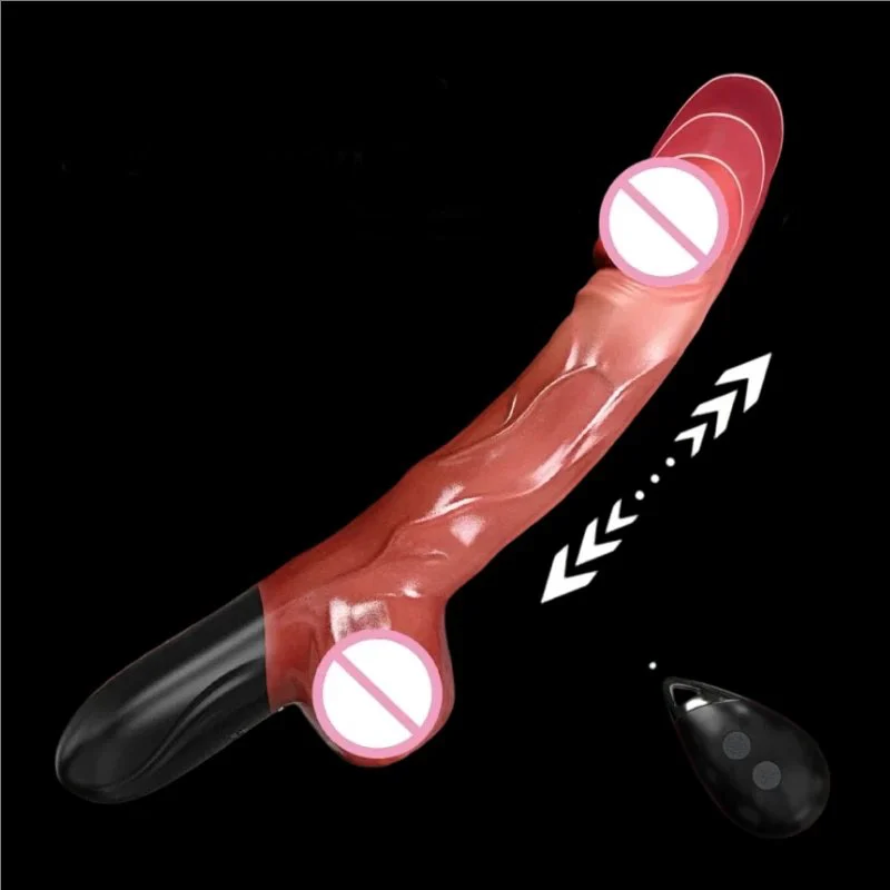 Realistic Silicone Dildo Machine Remote-controlled Vibrating Device 7 Frequencies Adjustable 180 Angle 100% Waterproof Adult